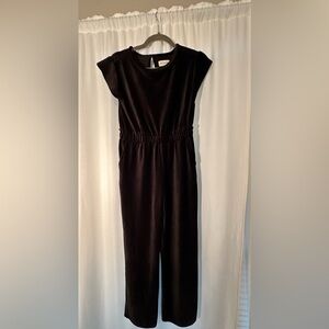 Free Assembly Velvet/corduroy  Black Women's Jumpsuit